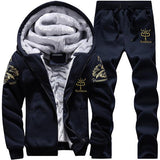 Men's New Fashion Suit Casual Sportswear Winter Autumn Outwear Tracksuit 2 Piece Hoodie + Sweatpant Set