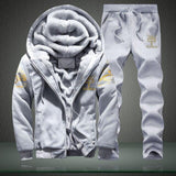 Men's New Fashion Suit Casual Sportswear Winter Autumn Outwear Tracksuit 2 Piece Hoodie + Sweatpant Set