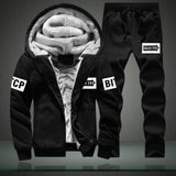 Men's New Fashion Suit Casual Sportswear Winter Autumn Outwear Tracksuit 2 Piece Hoodie + Sweatpant Set