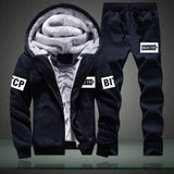 Men's New Fashion Suit Casual Sportswear Winter Autumn Outwear Tracksuit 2 Piece Hoodie + Sweatpant Set