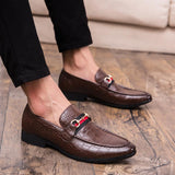 Men's Casual Handmade Breathable Comfortable Leather Flat Oxfords Formal Dress Shoes