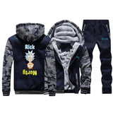 Men's Warm Tracksuit  Sweatshirt Trousers  Hoodies Jacket+Pants 2 Piece Sets