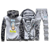 Men's Warm Tracksuit  Sweatshirt Trousers  Hoodies Jacket+Pants 2 Piece Sets