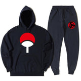 Naruto Men's Autumn Fashion Anime Long Sleeve Hoodies Sweatshirt+Pants Casual 2 Piece Set Tracksuit