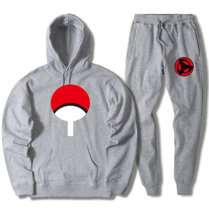 Naruto Men's Autumn Fashion Anime Long Sleeve Hoodies Sweatshirt+Pants Casual 2 Piece Set Tracksuit