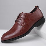 Men's High Quality Oxford Lace-Up Bullock Business Formal Brogues Dress Shoes