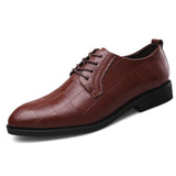 Men's High Quality Oxford Lace-Up Bullock Business Formal Brogues Dress Shoes