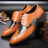 Men's British Leather Elegant Comfortable Pointed Toe Wedding Shoes