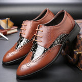 Men's British Leather Elegant Comfortable Pointed Toe Wedding Shoes