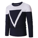 Men 's Fashion Triangle Keep Warm Sweaters Long Sleeve