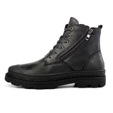 Men's  Autumn Winter Side zipper Genuine leather Ankle  Boots