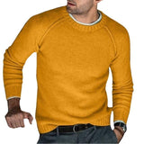 Men's Cotton Autumn Winter  Sweaters Long Sleeve  Neck Knitted Jumper Knitwears Clothes