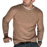 Men's Cotton Autumn Winter  Sweaters Long Sleeve  Neck Knitted Jumper Knitwears Clothes