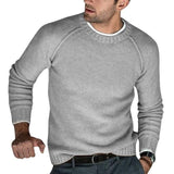 Men's Cotton Autumn Winter  Sweaters Long Sleeve  Neck Knitted Jumper Knitwears Clothes