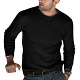 Men's Cotton Autumn Winter  Sweaters Long Sleeve  Neck Knitted Jumper Knitwears Clothes