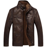 Business PU Leather Men Jacket