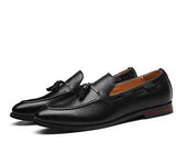 Spring Gentlemen Men's Flats Leather Fashion Dress Shoes