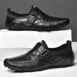 Fashion Spring Men Leather Flats Loafer Shoes