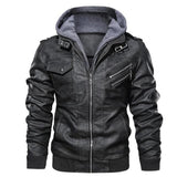 New Men's Leather Coats Autumn spring Casual Motorcycle Jacket