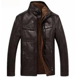 Business PU Leather Men Jacket