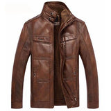 Business PU Leather Men Jacket