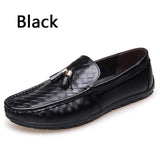 Luxury Brand High Quality Genuine Leather Breathable  Men Casual Driving Shoes