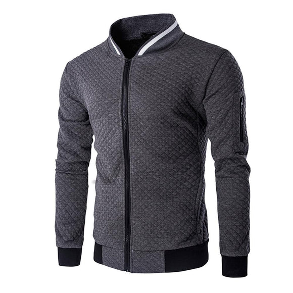 Zipper Design O-Neck Men's Hoodies& Sweatshirts