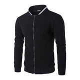 Zipper Design O-Neck Men's Hoodies& Sweatshirts