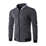 Zipper Design O-Neck Men's Hoodies& Sweatshirts