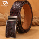 Luxury Genuine Leather Crocodile Automatic Belt