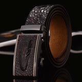 Luxury Genuine Leather Crocodile Automatic Belt