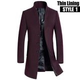 Fashion New Thicken Winter Woolen Men Coats