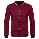 Zipper Design O-Neck Men's Hoodies& Sweatshirts