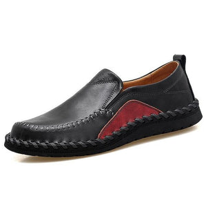 Big Size  Men Flats Genuine Leather Casual Shoe