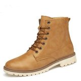 Men's Boots-Pu Leather Wear Resisting Casual Boots