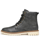 Men's Boots-Pu Leather Wear Resisting Casual Boots