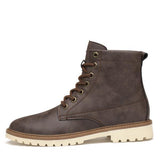 Men's Boots-Pu Leather Wear Resisting Casual Boots