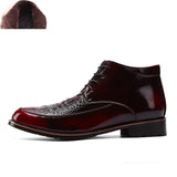 Full Grain Warm Leather Handmade Men Ankle Boots