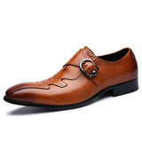 Fashion Genuine Leather Slip On Men's Dress Shoes