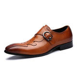 Fashion Genuine Leather Slip On Men's Dress Shoes