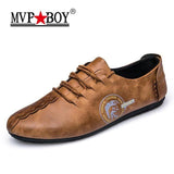 High Quality Split Leather Men Moccasins Shoes