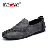 High Quality Split Leather Men Moccasins Shoes