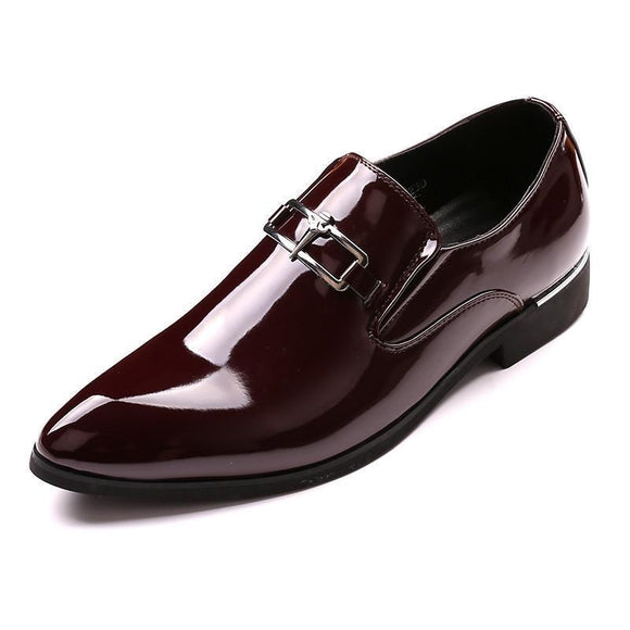 Men Formal Shoes luxury Top  Designer Slip On Split Leather Footwear