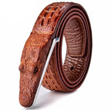 Luxury Designer Crocodile Leather Belt