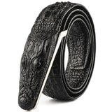 Luxury Designer Crocodile Leather Belt