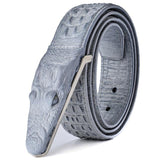 Luxury Designer Crocodile Leather Belt