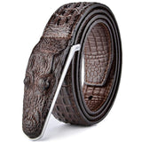 Luxury Designer Crocodile Leather Belt