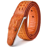 Luxury Designer Crocodile Leather Belt