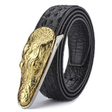 Luxury Designer Crocodile Leather Belt