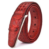 Luxury Designer Crocodile Leather Belt